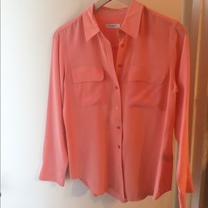Salmon Silk Equipment Blouse